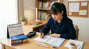 免許取得プランを真剣に考える高校生