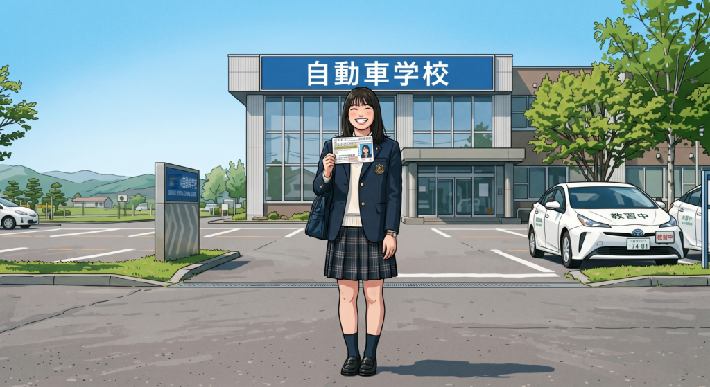 17歳で仮運転免許