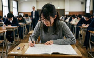 試験を受ける人